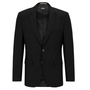 Boss Mens Jasper Notch Neck Suit Jacket / Black